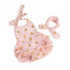 Bubble Rompers Pink Gold Dot Print Toddler